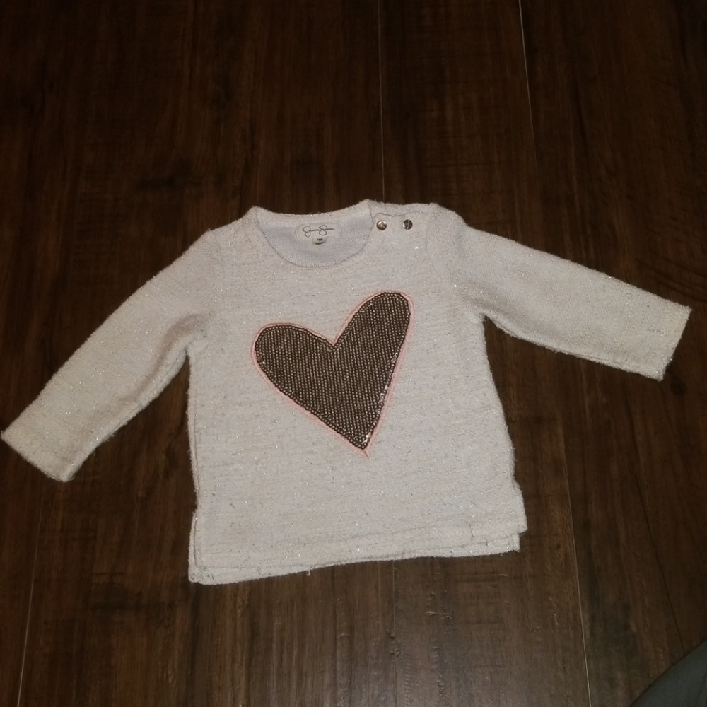 Jessica Simpson 18 mo Sequin Heart Sweater